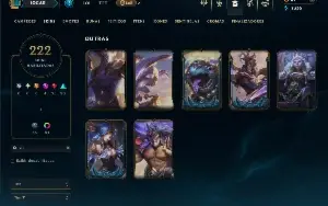 Bronze 1 com TODOS os Champs e 222 Skins +2 Prestigios