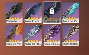 Conta Genshin 6 armas lendarias,40 personagens(17T5), rank58