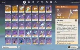 IMPERDIVEL AR 55 Ganyu, Venti, Diluc, Mona e mais