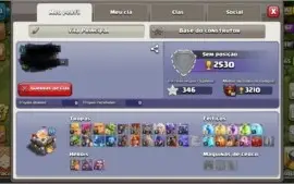 Conta clash of clans cv 11 recém BARATO PRA VENDER LOGO