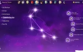 Conta Genshin Impact AR52 4 Personagens 5 Estrelas