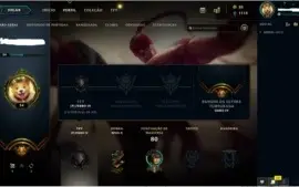 CONTA UNRANKED SEASON PASSADA OURO 4 .