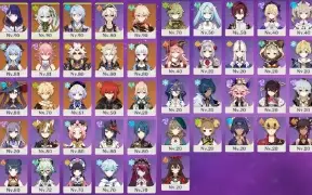 Ayaka, Ayato(+assinatura) Nahida, Baal, Yae, Itto Ganyu