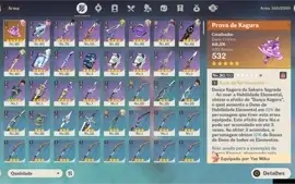 Genshin Impact AR45 - Yae miko + Prova de Kagura + Yelan ETC