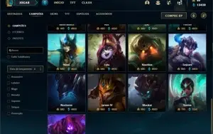 Conta ouro 4 com 130 Champs e 161 Skins + 5 Ultimates