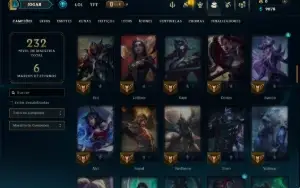 Diamante 3 com 100 Champs e 27 Skins
