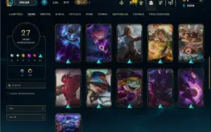 Diamante 3 com 100 Champs e 27 Skins