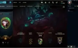 conta lol lvl 242, 123 champs, 22 skins