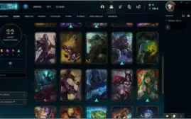 conta lol lvl 242, 123 champs, 22 skins