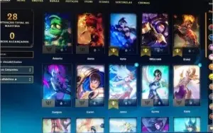 Conta Unranked lvl 50