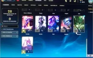 Conta Unranked lvl 50