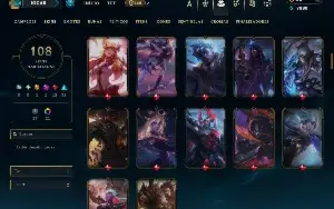 Esmeralda 4 com 150 Champs e 108 Skins +6 Vitoriosas