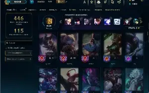 Esmeralda 4 com 150 Champs e 108 Skins +6 Vitoriosas