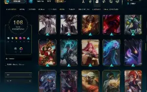 Esmeralda 4 com 150 Champs e 108 Skins +6 Vitoriosas
