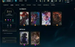 Esmeralda 4 com TODOS os champs e 311 Skins + 5000 RP