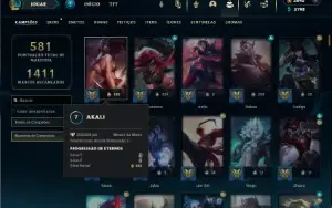 Esmeralda 4 com TODOS os champs e 311 Skins + 5000 RP