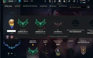 Esmeralda 4 com TODOS os champs e 311 Skins + 5000 RP