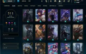 Esmeralda 4 com TODOS os champs e 311 Skins + 5000 RP