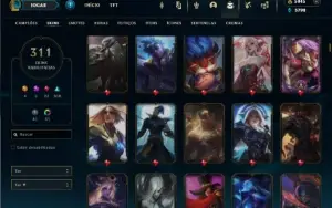 Esmeralda 4 com TODOS os champs e 311 Skins + 5000 RP