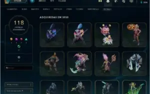 Conta Riot LOL+VALORANT 350+ skins