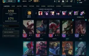 Ferro 3 com TODOS os champs e 157 Skins + 3 Prestigios