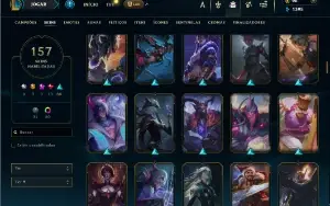 Ferro 3 com TODOS os champs e 157 Skins + 3 Prestigios