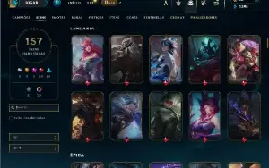 Ferro 3 com TODOS os champs e 157 Skins + 3 Prestigios