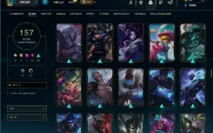 Ferro 3 com TODOS os champs e 157 Skins + 3 Prestigios