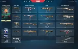 Conta Valorant e LoL, Skins Raras e Eventos.