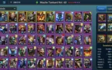 Raid Shadow Legends conta lvl 79 com 51 lendarios