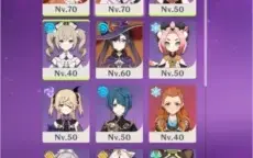 Raiden + Luz do cortador de grama + Yoimiya + Mona