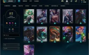 Conta ouro 4 com 116 champs e 82 skins + 1 Prestigio