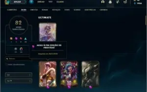 Conta ouro 4 com 116 champs e 82 skins + 1 Prestigio