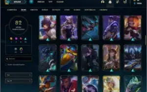 Conta ouro 4 com 116 champs e 82 skins + 1 Prestigio