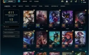 Conta ouro 4 com 116 champs e 82 skins + 1 Prestigio