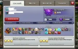 Conta Clash of Clans Cv 10 quase full Tem como Mudar o nome
