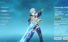 Conta genshin impact AR 52 Eula + Kazuha + Yae Miko