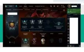 CONTA LOL PLATINA 4 109 SKINS TODOS CHAMPS COM PASSE