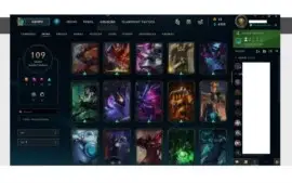 CONTA LOL PLATINA 4 109 SKINS TODOS CHAMPS COM PASSE