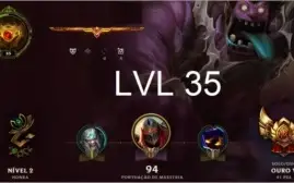 (CONTA GOLD V) LVL 35 (40 Heros)
