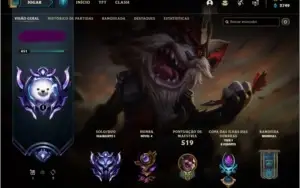 Conta Lol D1, skins prestígios, 139 champs