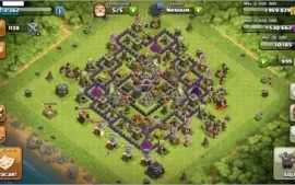 Conta CV9 Clash of Clans