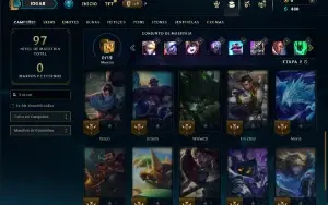 Unranked com 45 Champs e 8 Skins