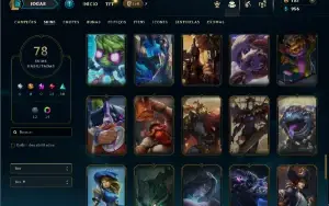 Diamante 2 com 105 Champs e 78 Skins ( Ex Mestre )