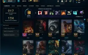 Diamante 2 com 105 Champs e 78 Skins ( Ex Mestre )