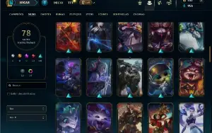 Diamante 2 com 105 Champs e 78 Skins ( Ex Mestre )