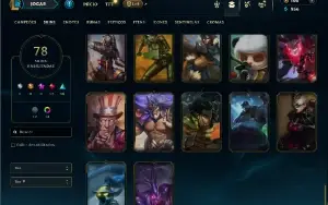 Diamante 2 com 105 Champs e 78 Skins ( Ex Mestre )