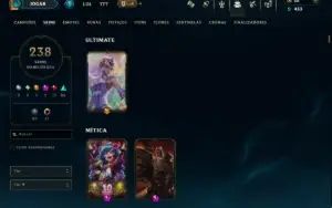 Unranked com TODOS os Champs e 238 Skins ( ADC / SUP )