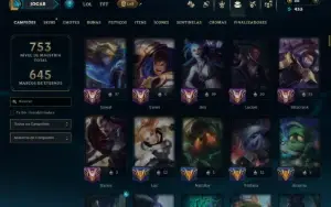 Unranked com TODOS os Champs e 238 Skins ( ADC / SUP )