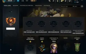 Unranked com TODOS os Champs e 238 Skins ( ADC / SUP )
